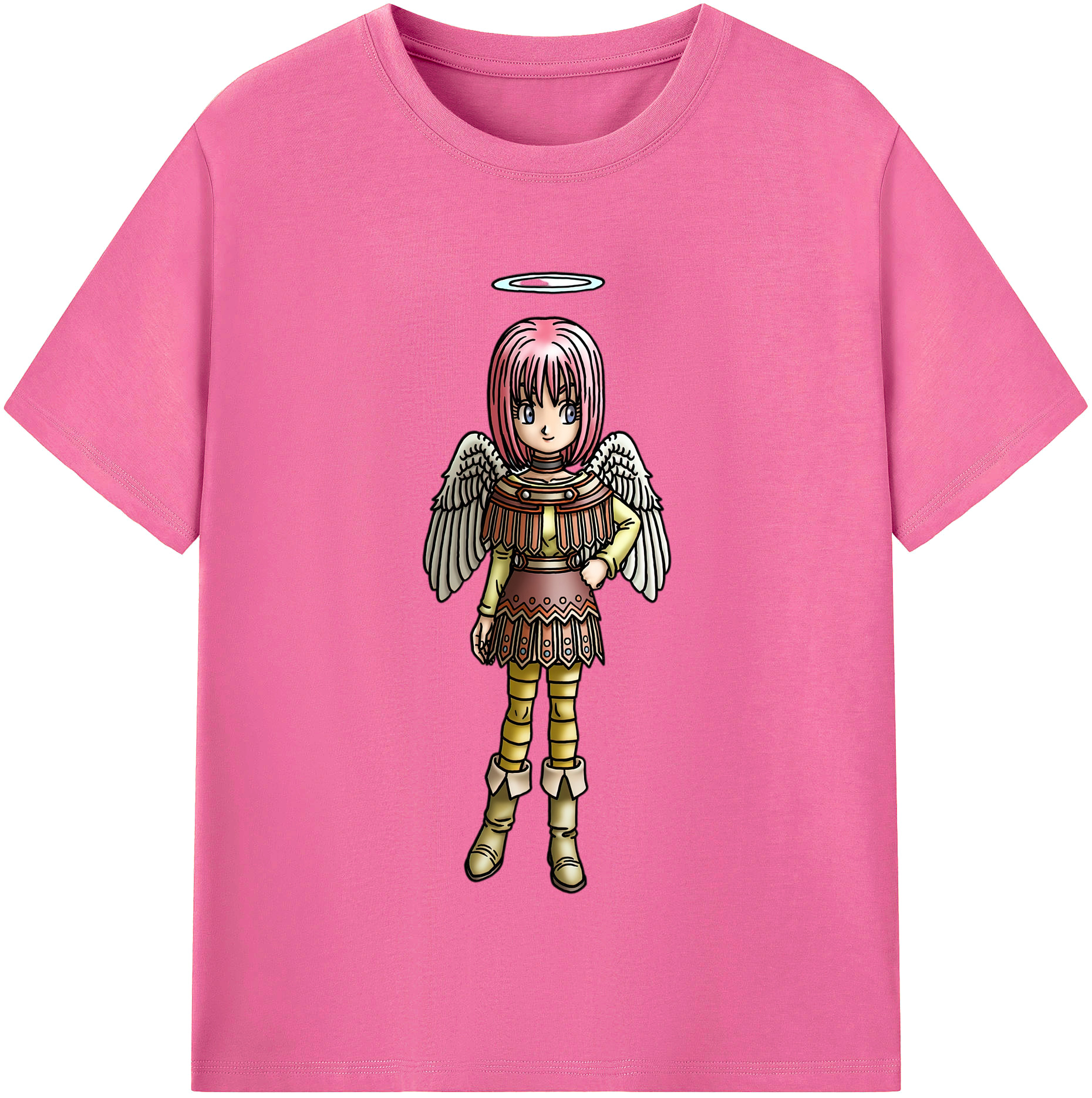（画像用） ドラゴンクエスト Doragon Kuesuto Dragon Quest レディースカジュアルプリントTシャツ（綿100％）